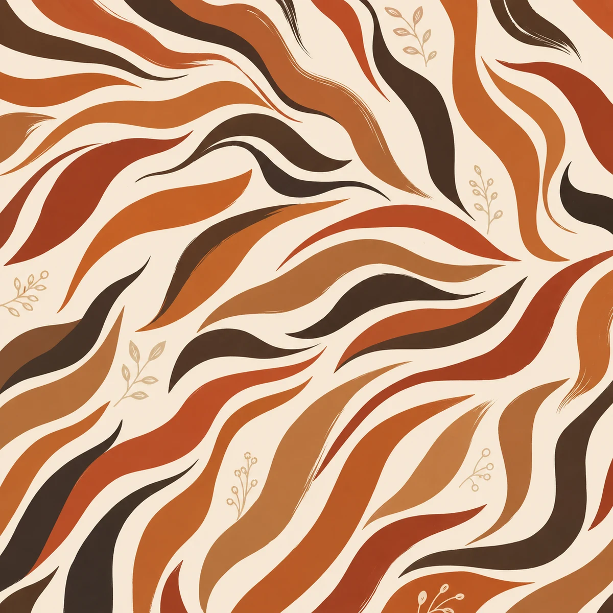 Tiger Ribbon nail design